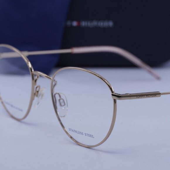 Tommy Hilfiger TH 1727 0DDB 00 Geometric Eyeglasses – Gold Cooper 52mm - Picture 3 of 10